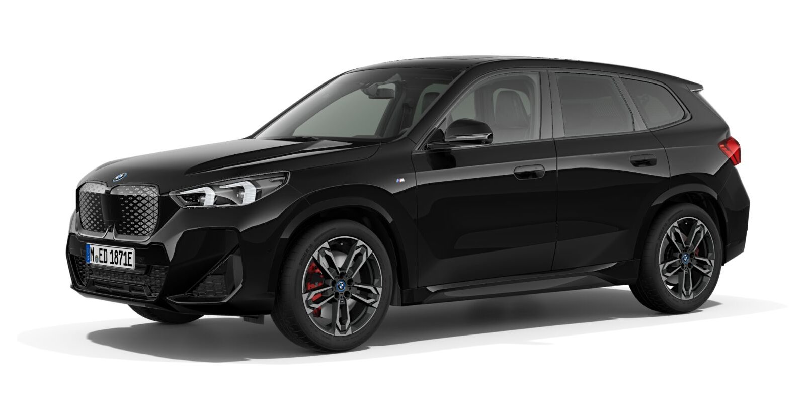 BMW BMW I in Schwarz von vorne