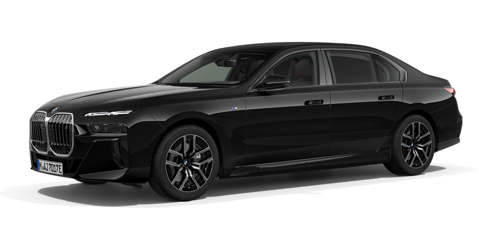 BMW BMW I in Schwarz von vorne BMW BMW I in Schwarz von vorne
