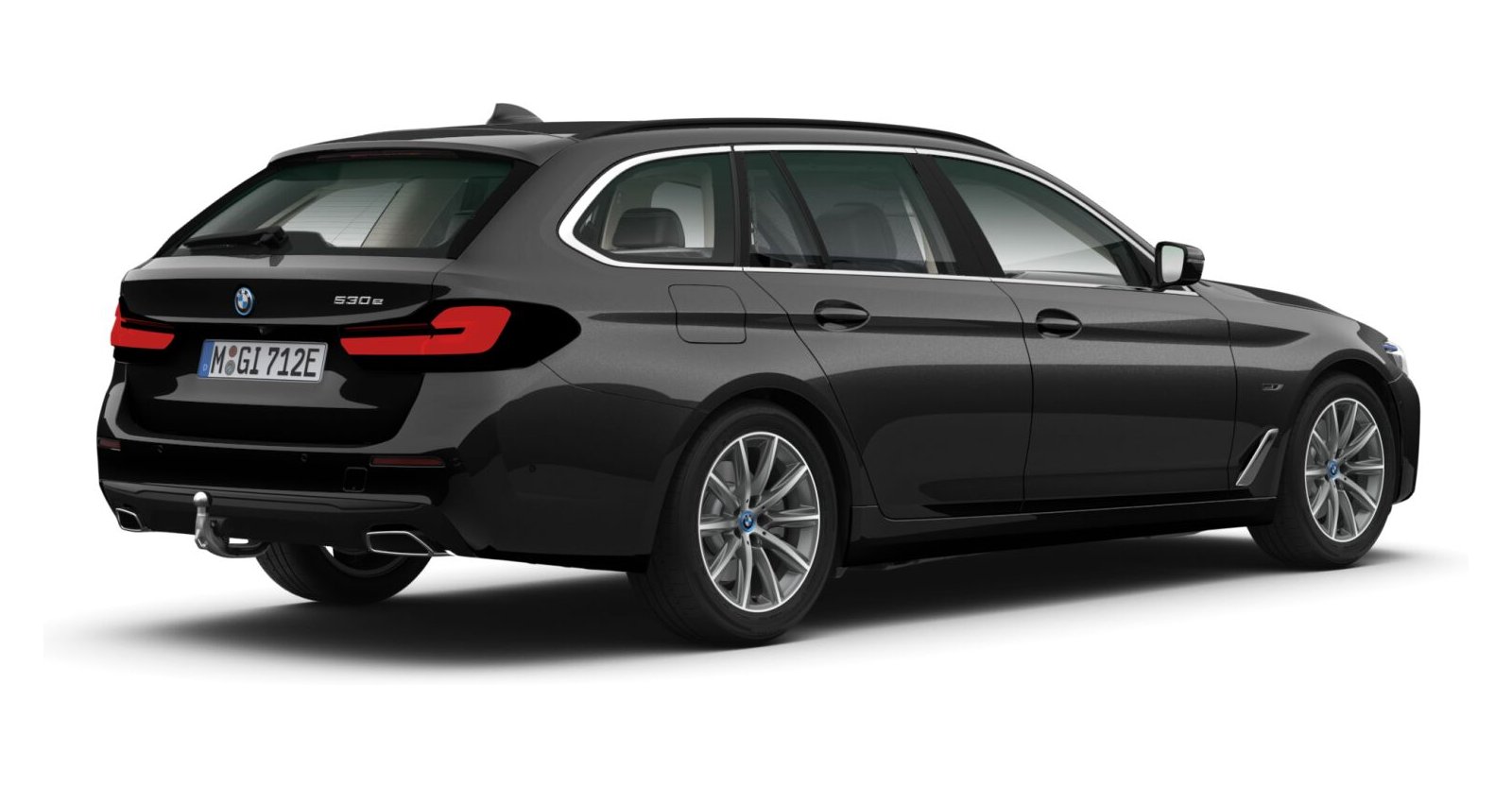 BMW BMW 5er in Schwarz von hinten BMW BMW 5er in Schwarz von hinten