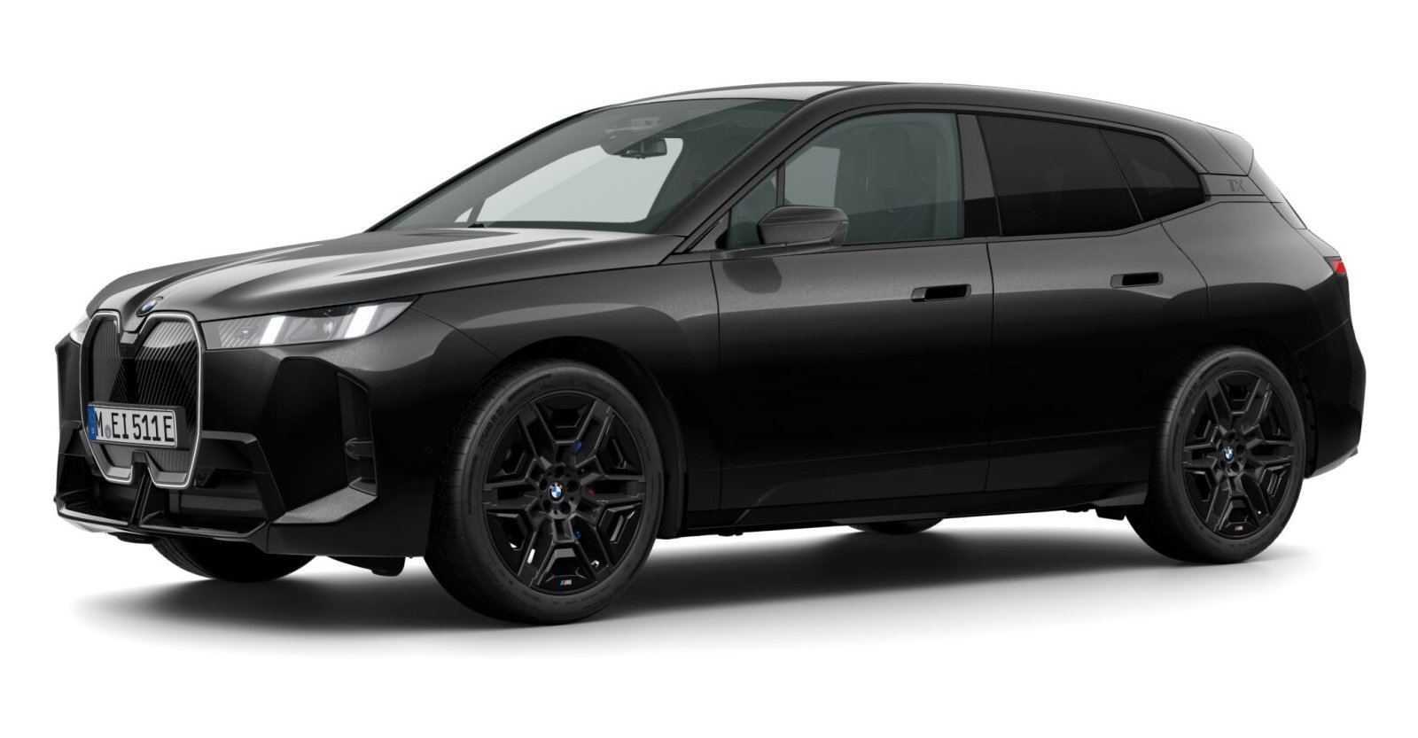 BMW BMW I in Schwarz von vorne