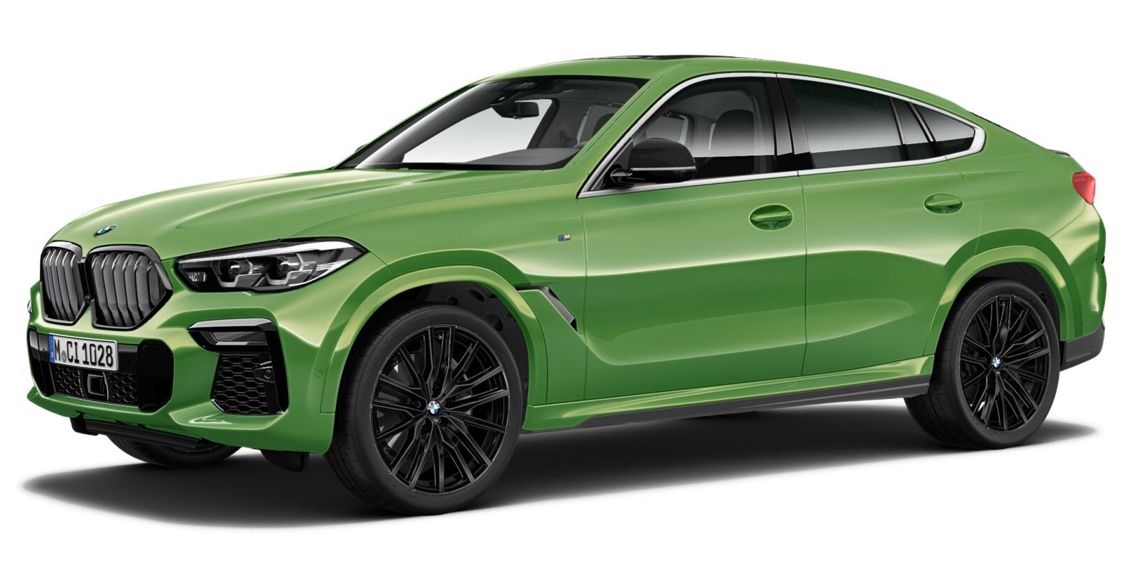 BMW X6 M50i in Gr&uuml;n von vorne