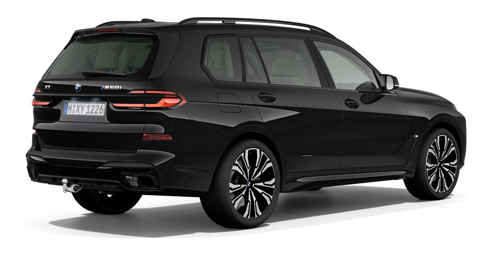 BMW BMW X in Schwarz von hinten