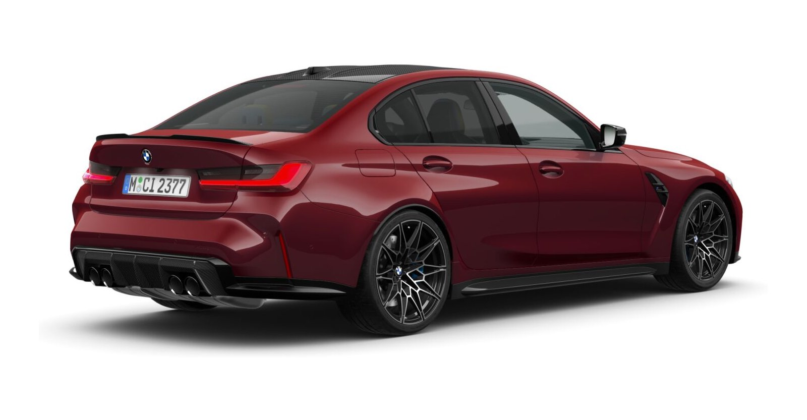 BMW BMW M in Rot von hinten BMW BMW M in Rot von hinten