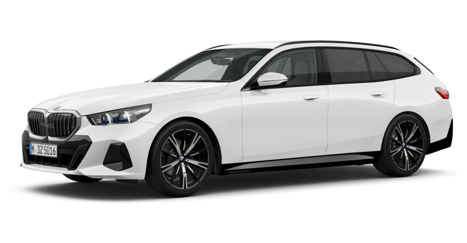 BMW BMW 5er in Weiß von vorne BMW BMW 5er in Weiß von vorne