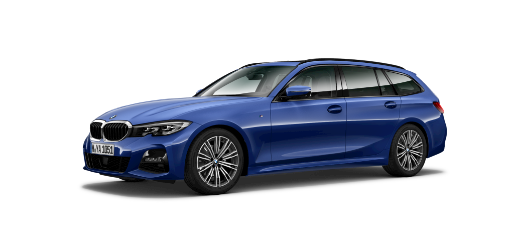 BMW BMW 3er in Blau von vorne BMW BMW 3er in Blau von vorne