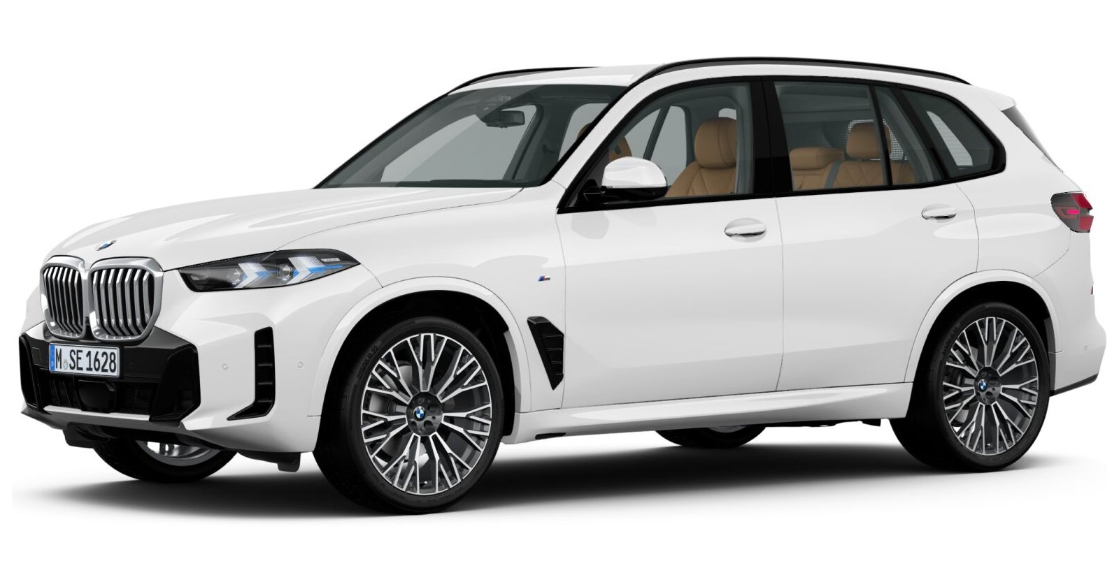 BMW X5 xDrive30d in Weiß von vorne
