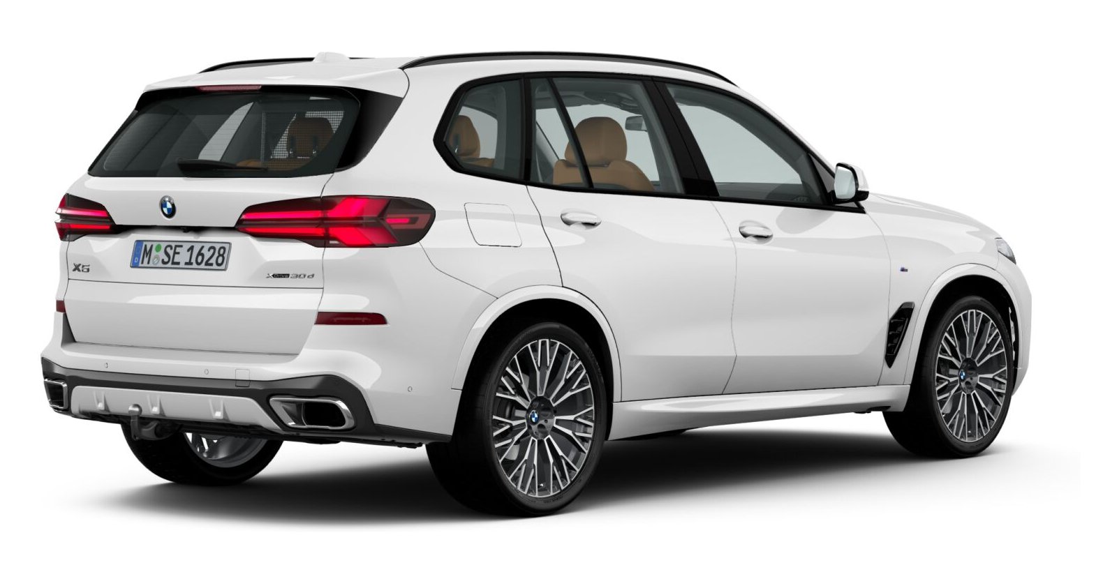 BMW BMW X in Weiß von hinten BMW BMW X in Weiß von hinten