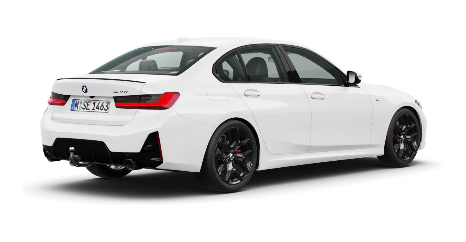 BMW BMW 3er in Weiß von hinten