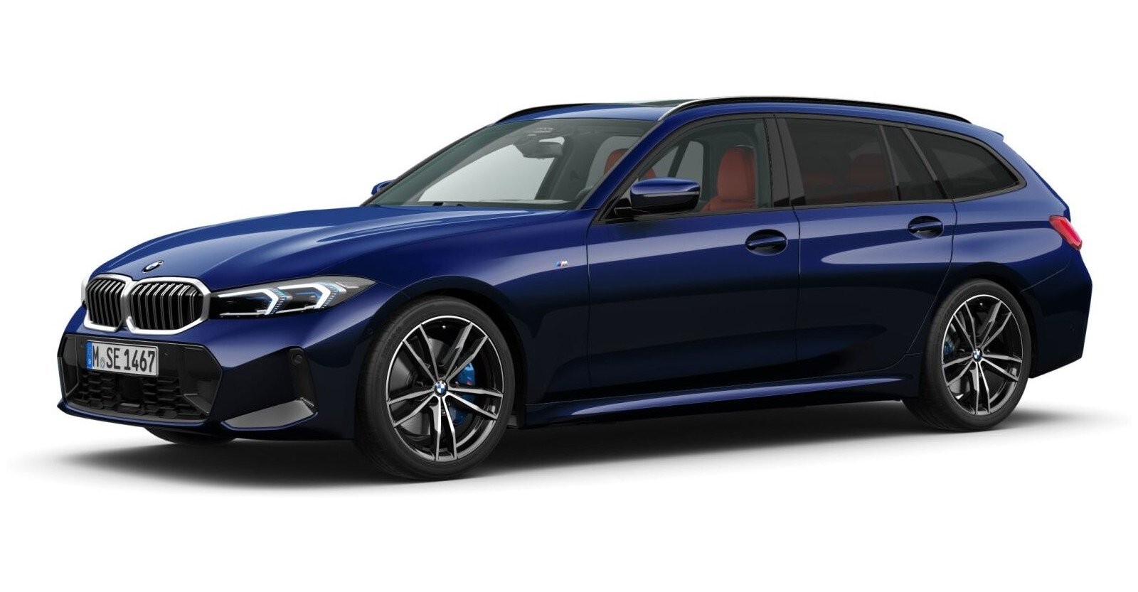 BMW BMW 3er in Blau von vorne