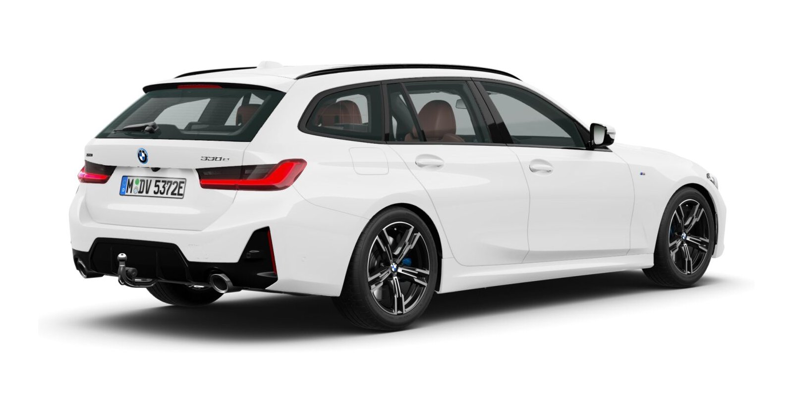 BMW BMW 3er in Weiß von hinten BMW BMW 3er in Weiß von hinten