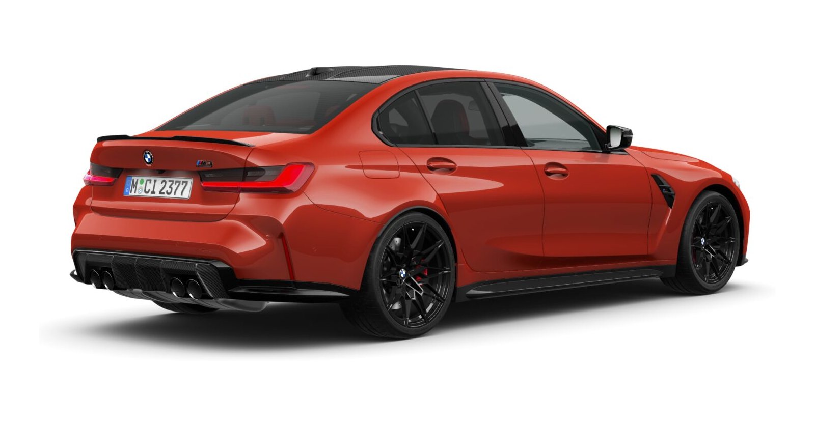 BMW BMW M in Rot von hinten BMW BMW M in Rot von hinten