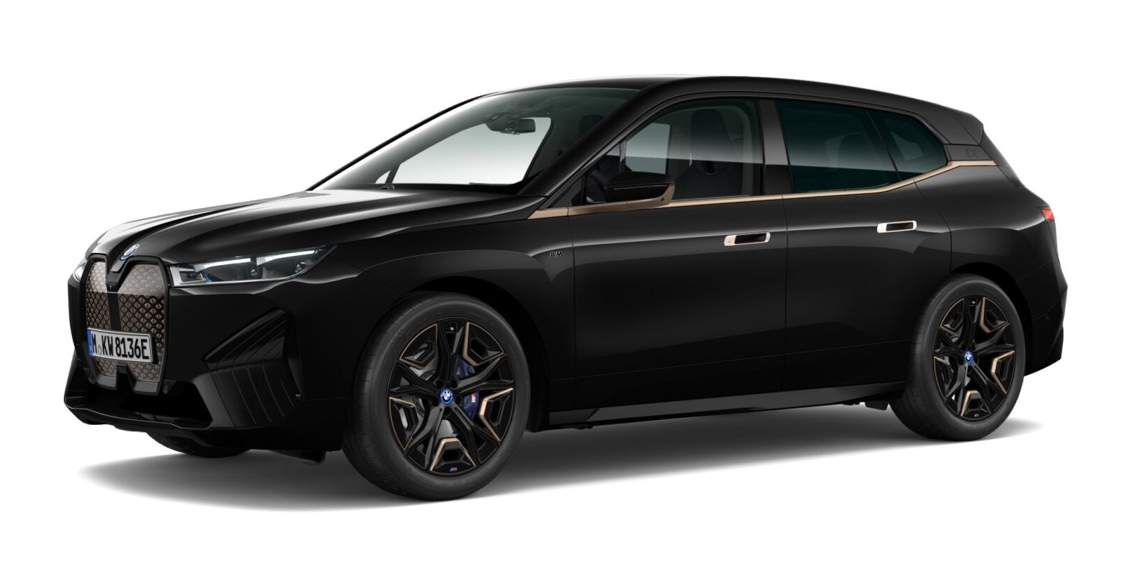 BMW BMW I in Schwarz von vorne BMW BMW I in Schwarz von vorne