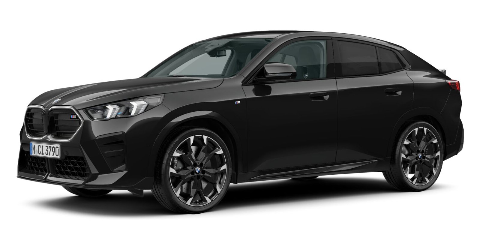 BMW X2 M35i xDrive in Schwarz von vorne BMW X2 M35i xDrive in Schwarz von vorne