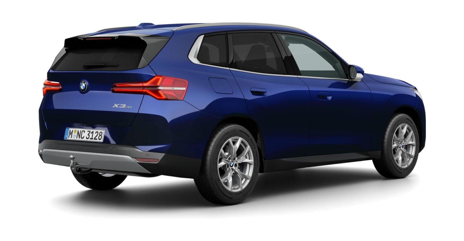 BMW BMW X in Blau von hinten BMW BMW X in Blau von hinten