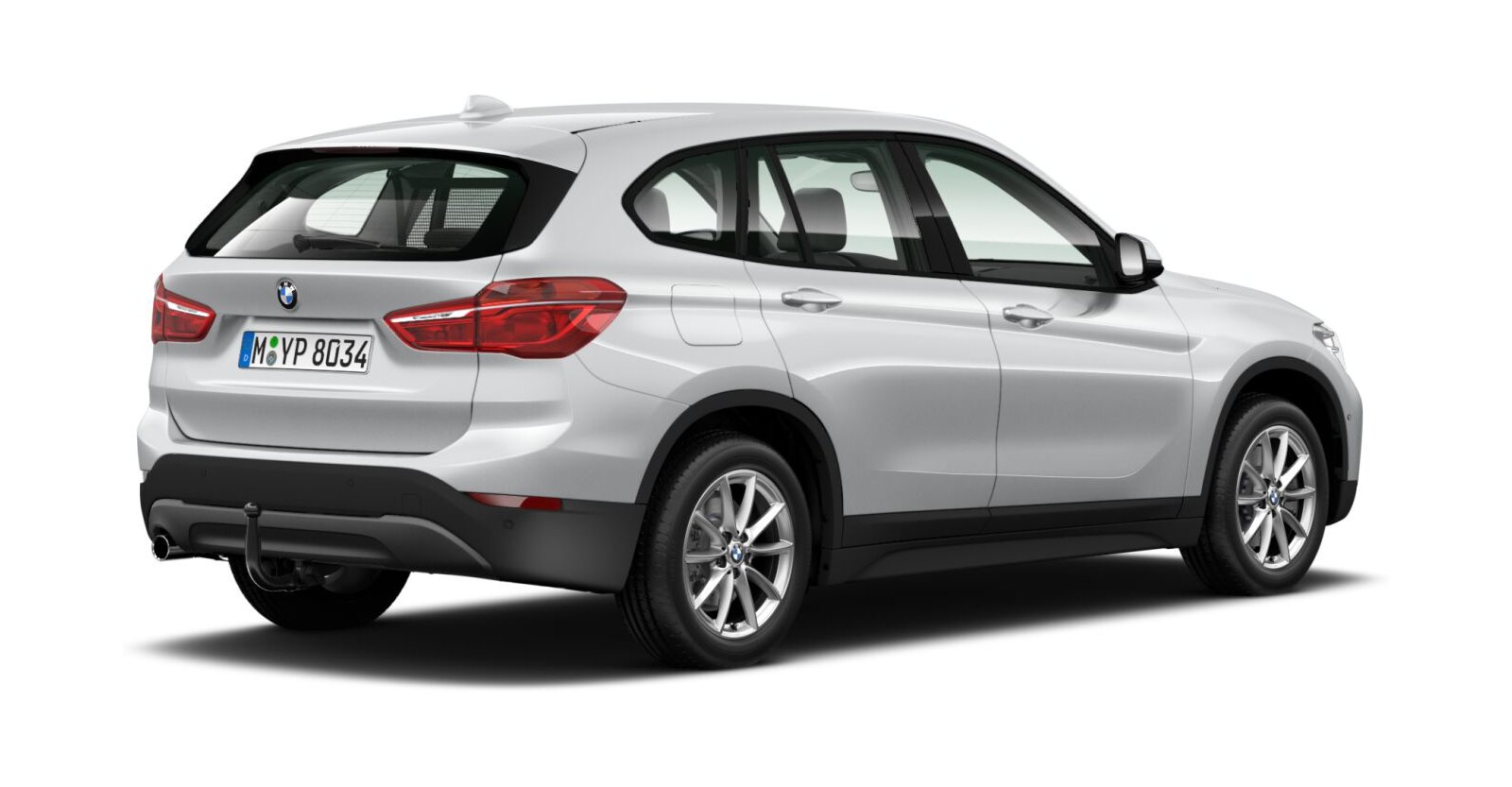 BMW BMW X in Silber von hinten BMW BMW X in Silber von hinten