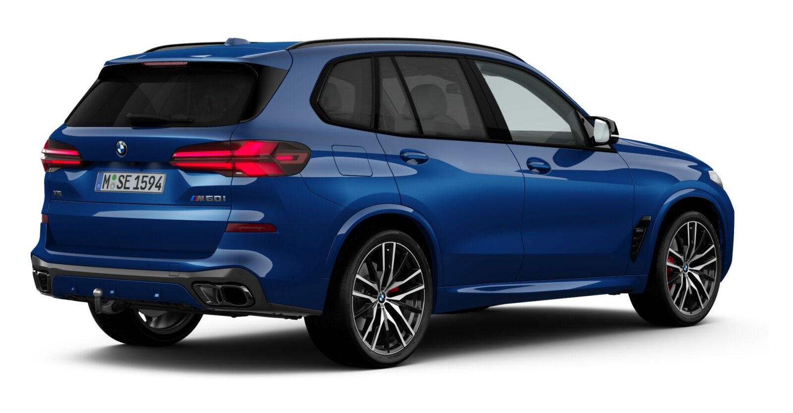BMW BMW X in Blau von hinten BMW BMW X in Blau von hinten