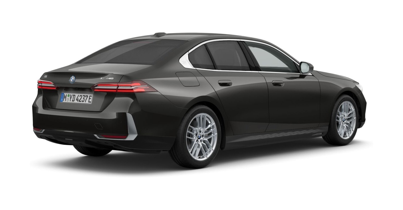 BMW BMW I in Grau von hinten BMW BMW I in Grau von hinten