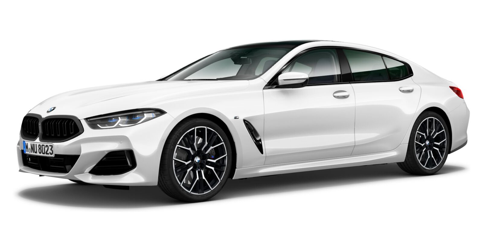 BMW BMW 8er in Weiß von vorne BMW BMW 8er in Weiß von vorne