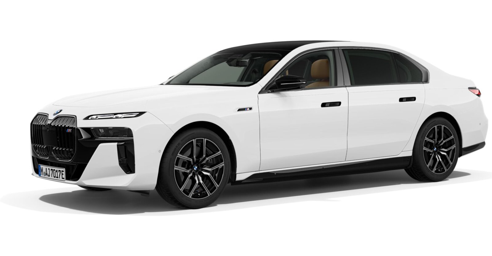 BMW i7 M70 xDrive Limousine in Individual von vorne