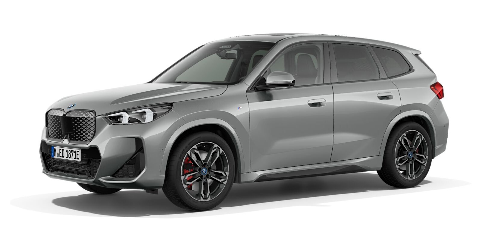 BMW iX1 xDrive30 in Grau von vorne BMW iX1 xDrive30 in Grau von vorne