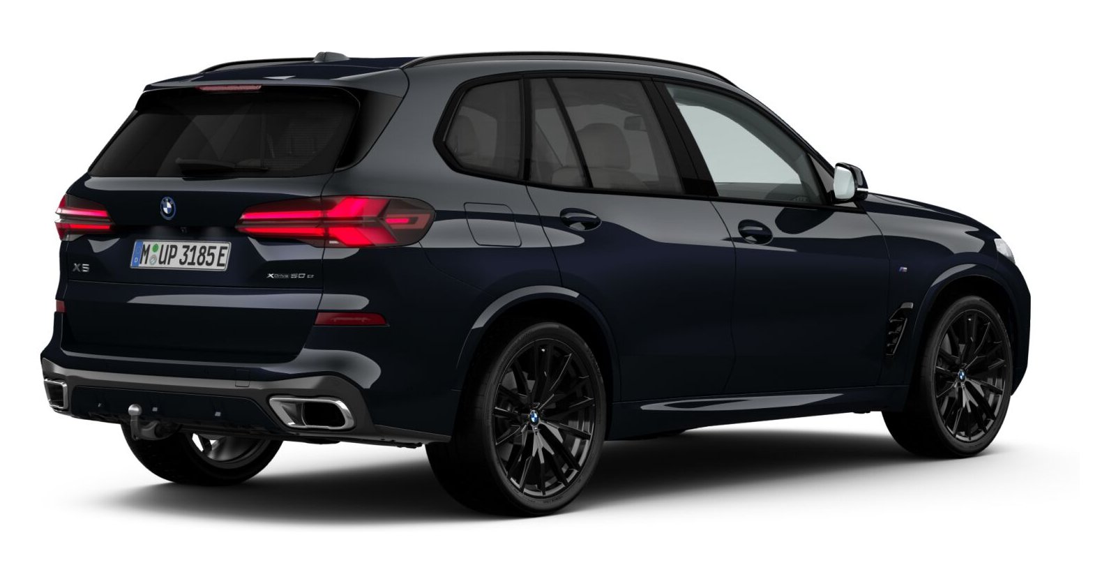 BMW BMW X in Schwarz von hinten