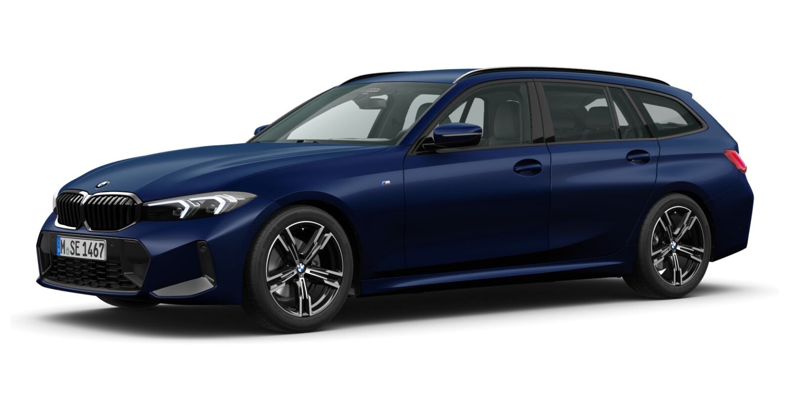 BMW BMW 3er in Blau von vorne BMW BMW 3er in Blau von vorne