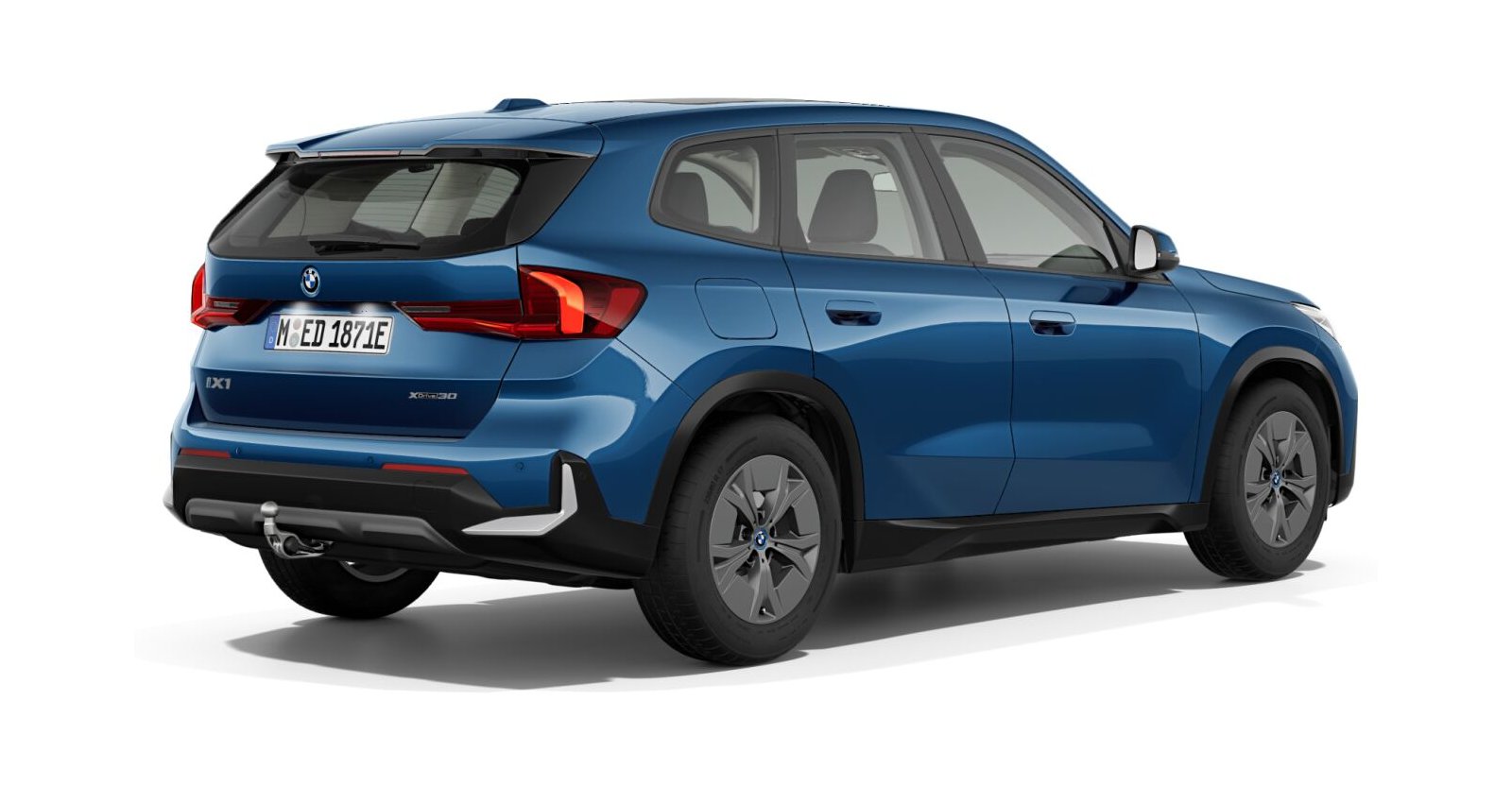 BMW BMW I in Blau von hinten BMW BMW I in Blau von hinten