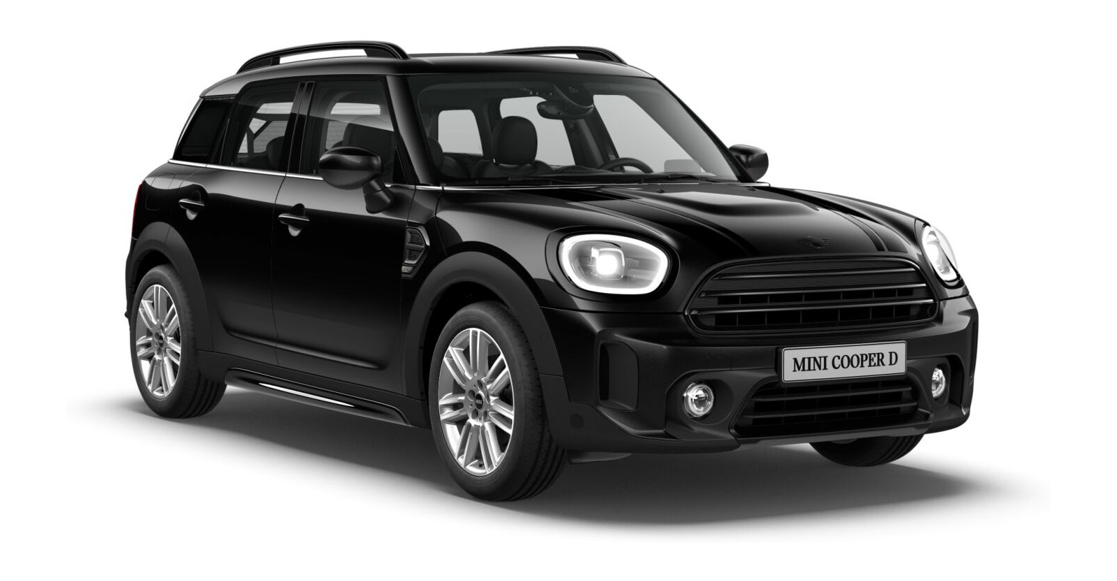 MINI Cooper D Countryman in Schwarz von vorne