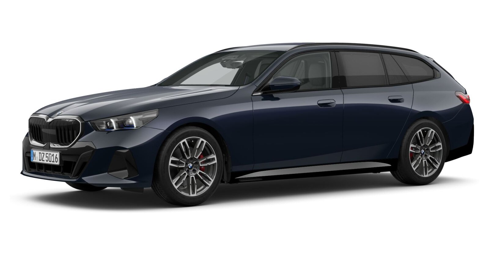 BMW BMW 5er in Schwarz von vorne
