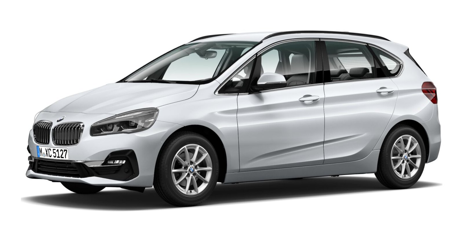 BMW BMW 2er in Silber von vorne BMW BMW 2er in Silber von vorne