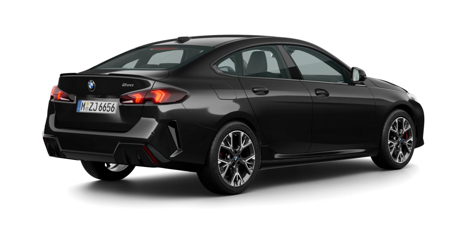 BMW BMW 2er in Schwarz von hinten