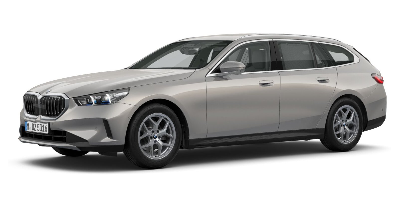 BMW 520d Touring in Grau von vorne