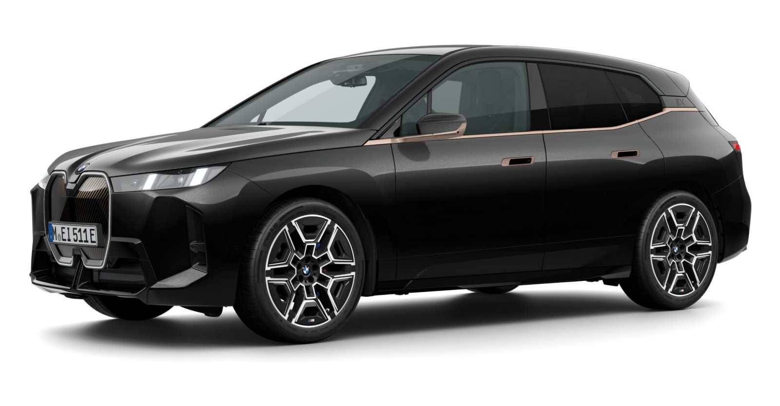 BMW BMW I in Schwarz von vorne