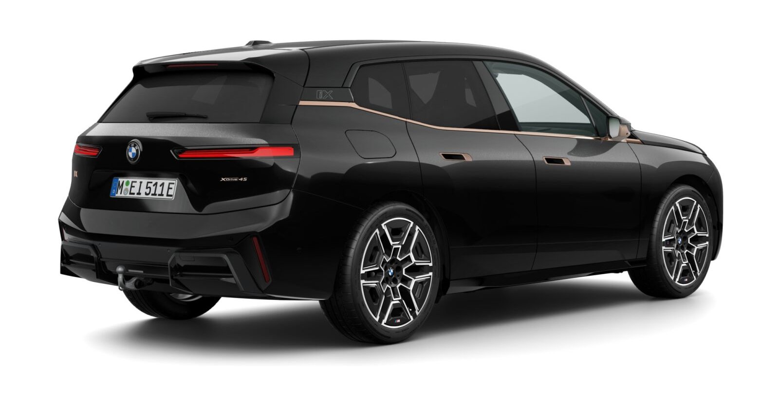 BMW BMW I in Schwarz von hinten