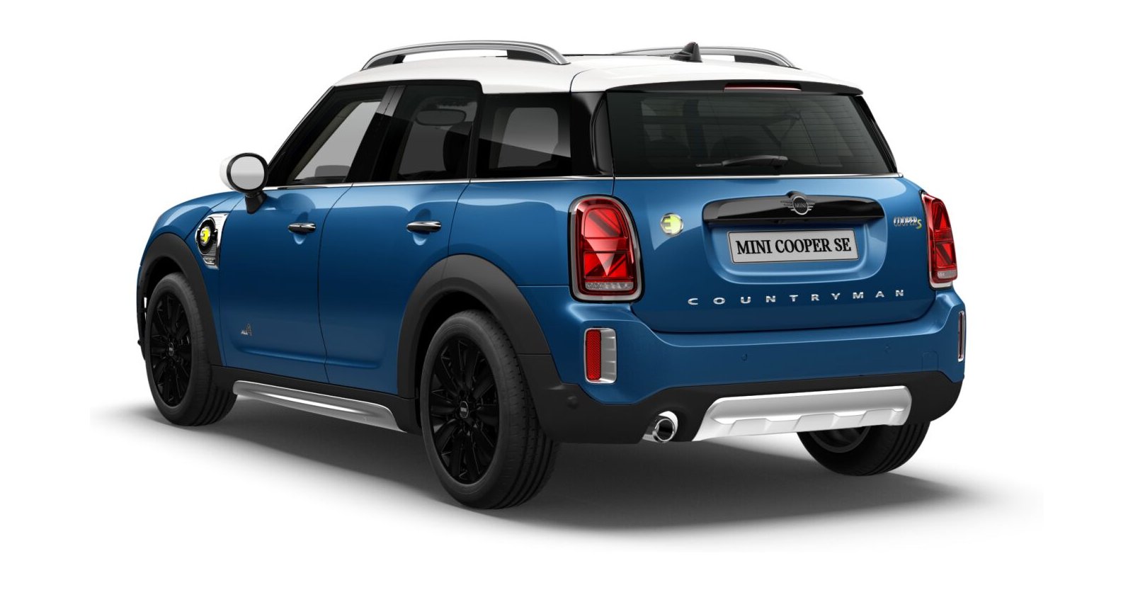 MINI MINI Countryman in Blau von hinten
