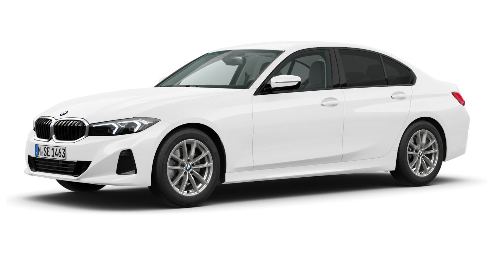 BMW BMW 3er in Weiß von vorne