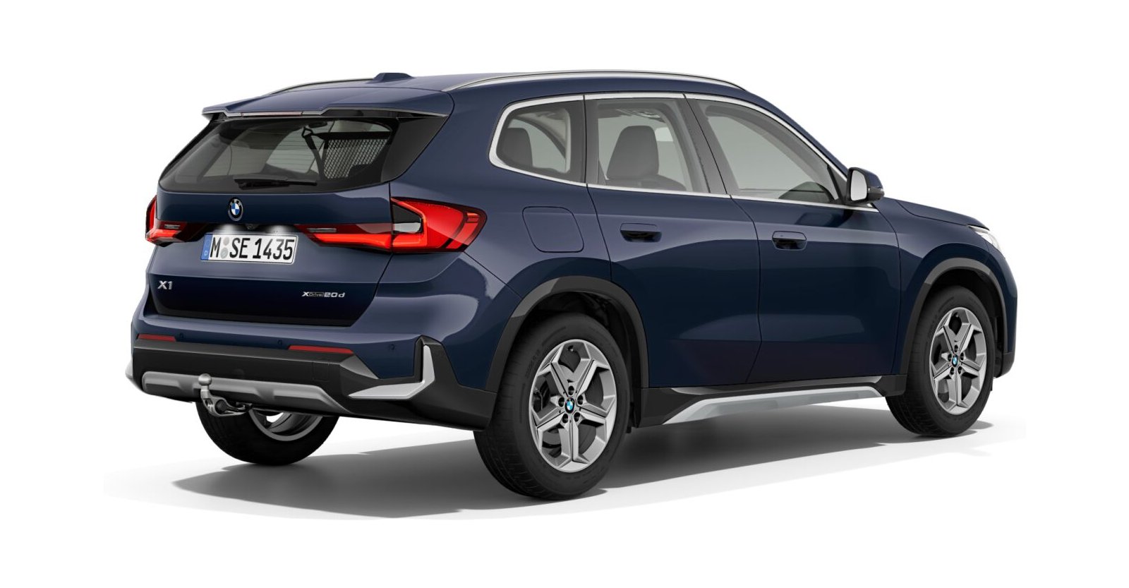 BMW BMW X in Blau von hinten