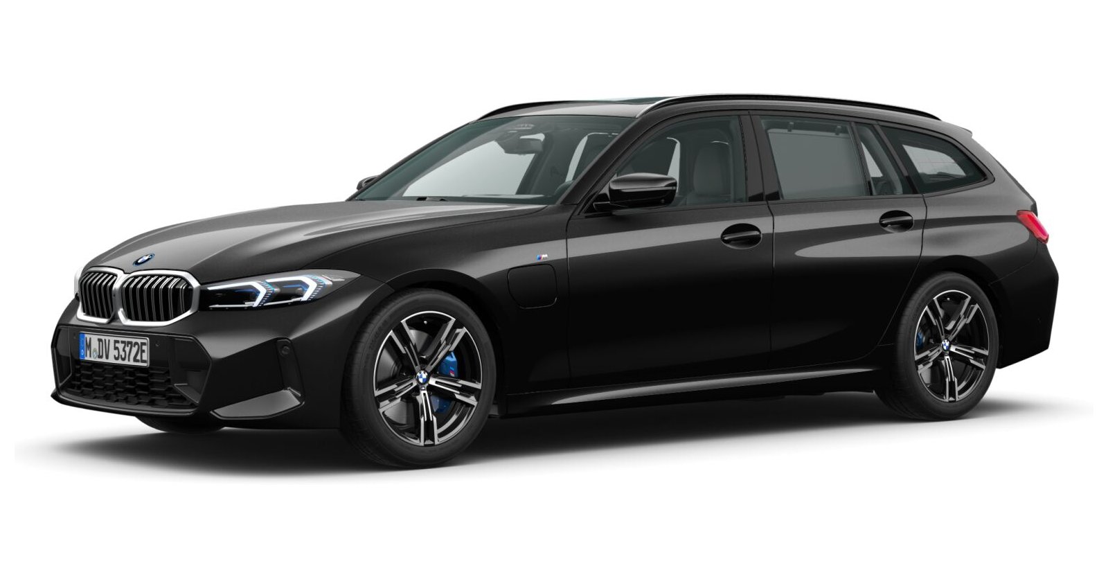BMW BMW 3er in Schwarz von vorne BMW BMW 3er in Schwarz von vorne
