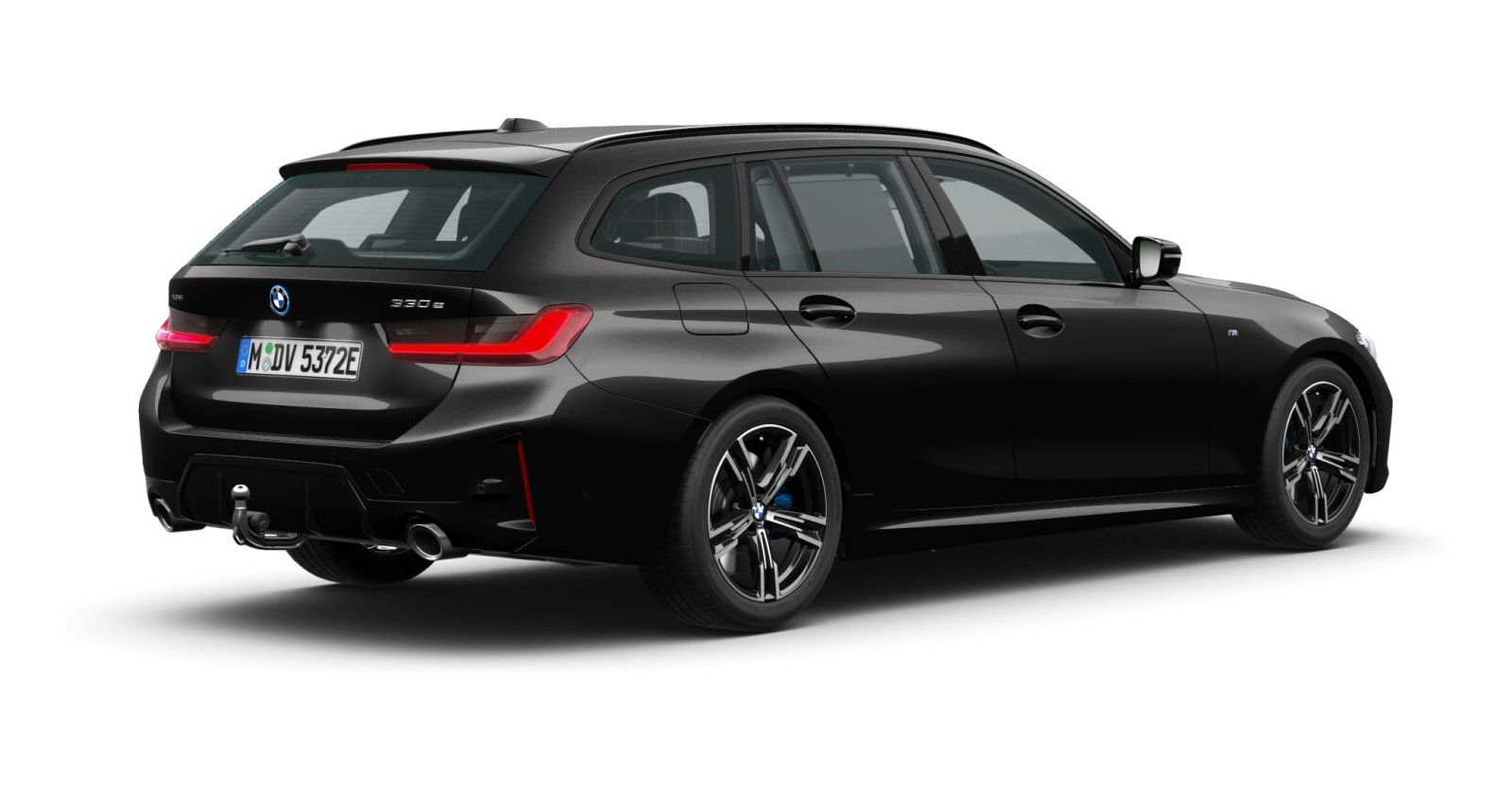 BMW BMW 3er in Schwarz von hinten BMW BMW 3er in Schwarz von hinten