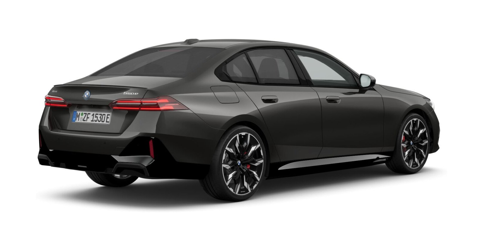 BMW BMW 5er in Grau von hinten BMW BMW 5er in Grau von hinten