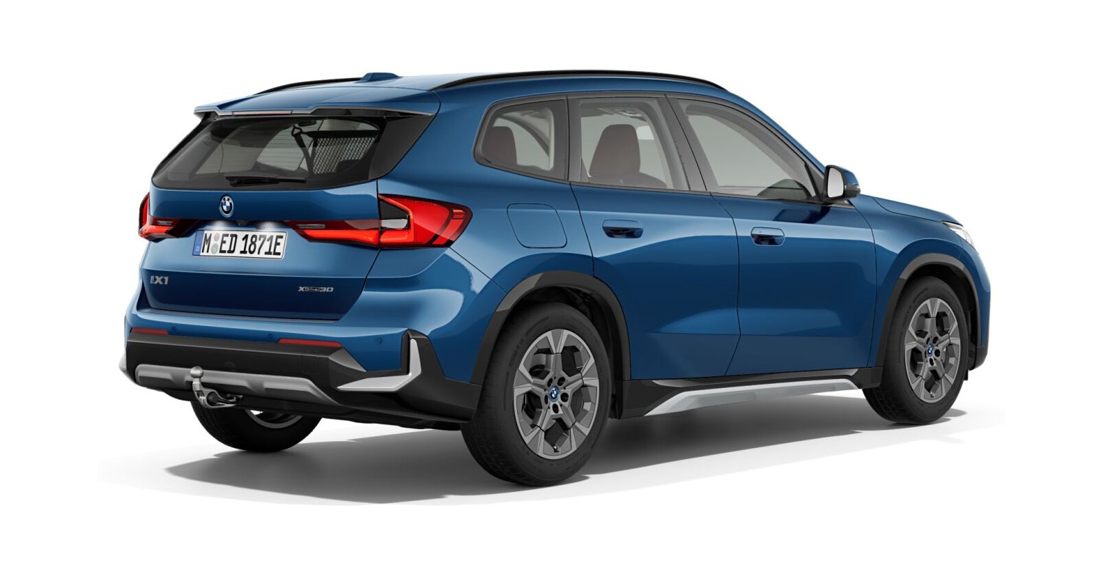 BMW BMW I in Blau von hinten BMW BMW I in Blau von hinten