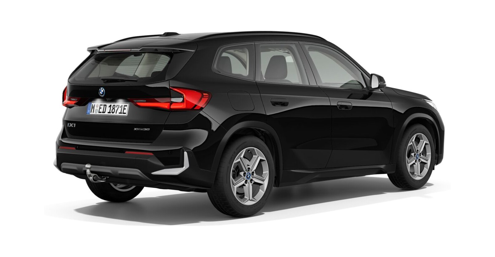 BMW BMW I in Schwarz von hinten