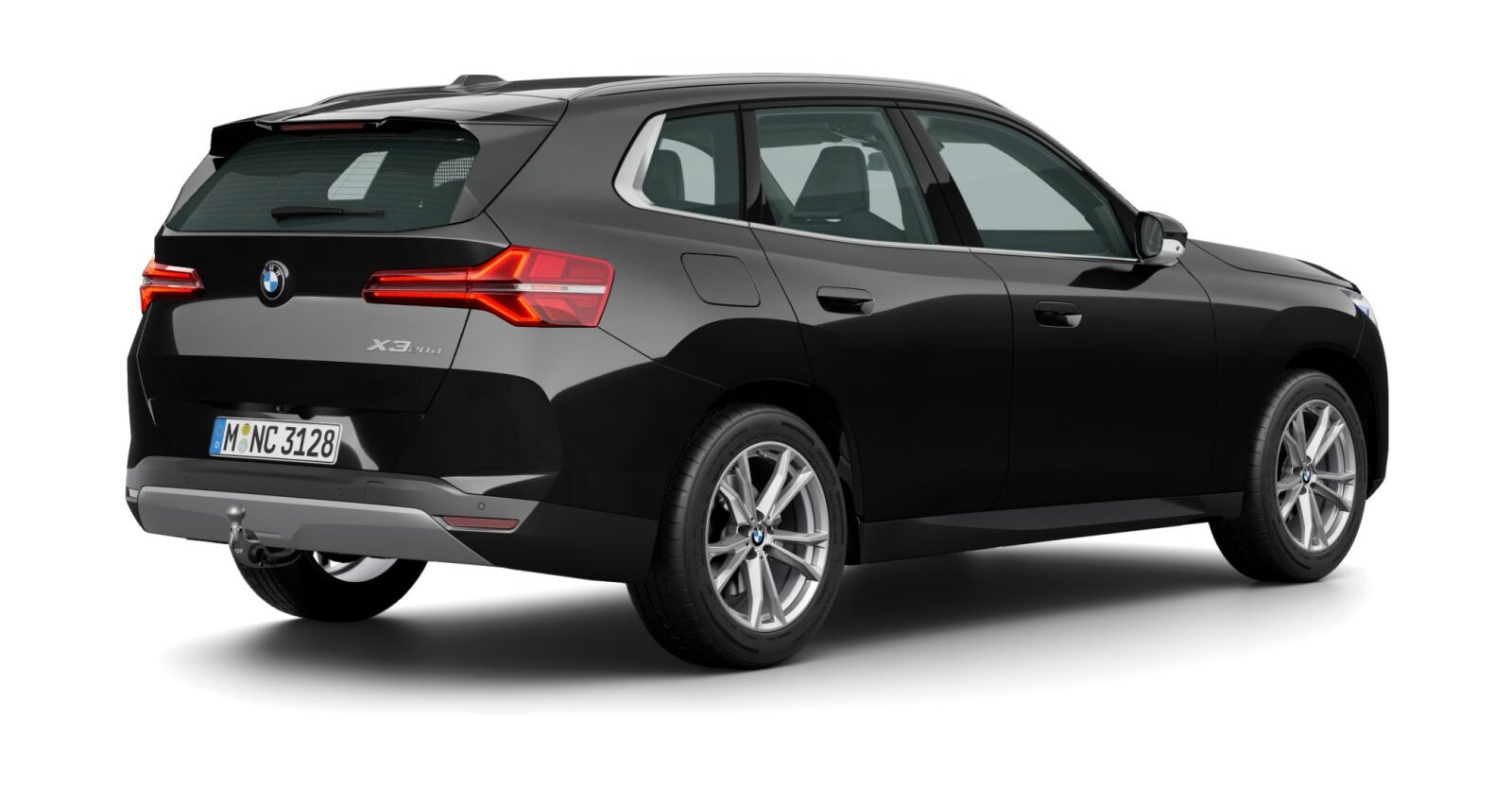 BMW BMW X in Schwarz von hinten