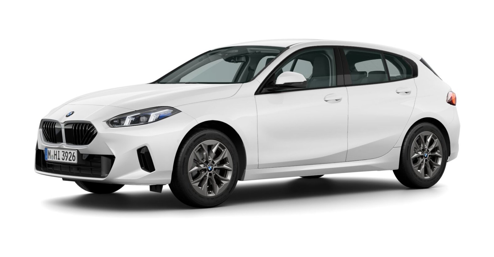 BMW 120d in Wei&szlig; von vorne