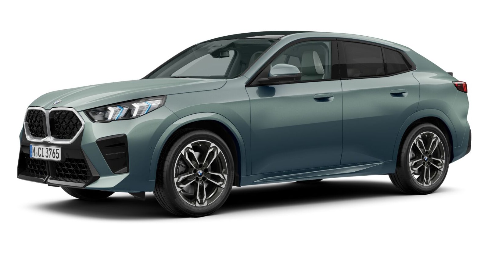 BMW X2 sDrive20i in Grün von vorne