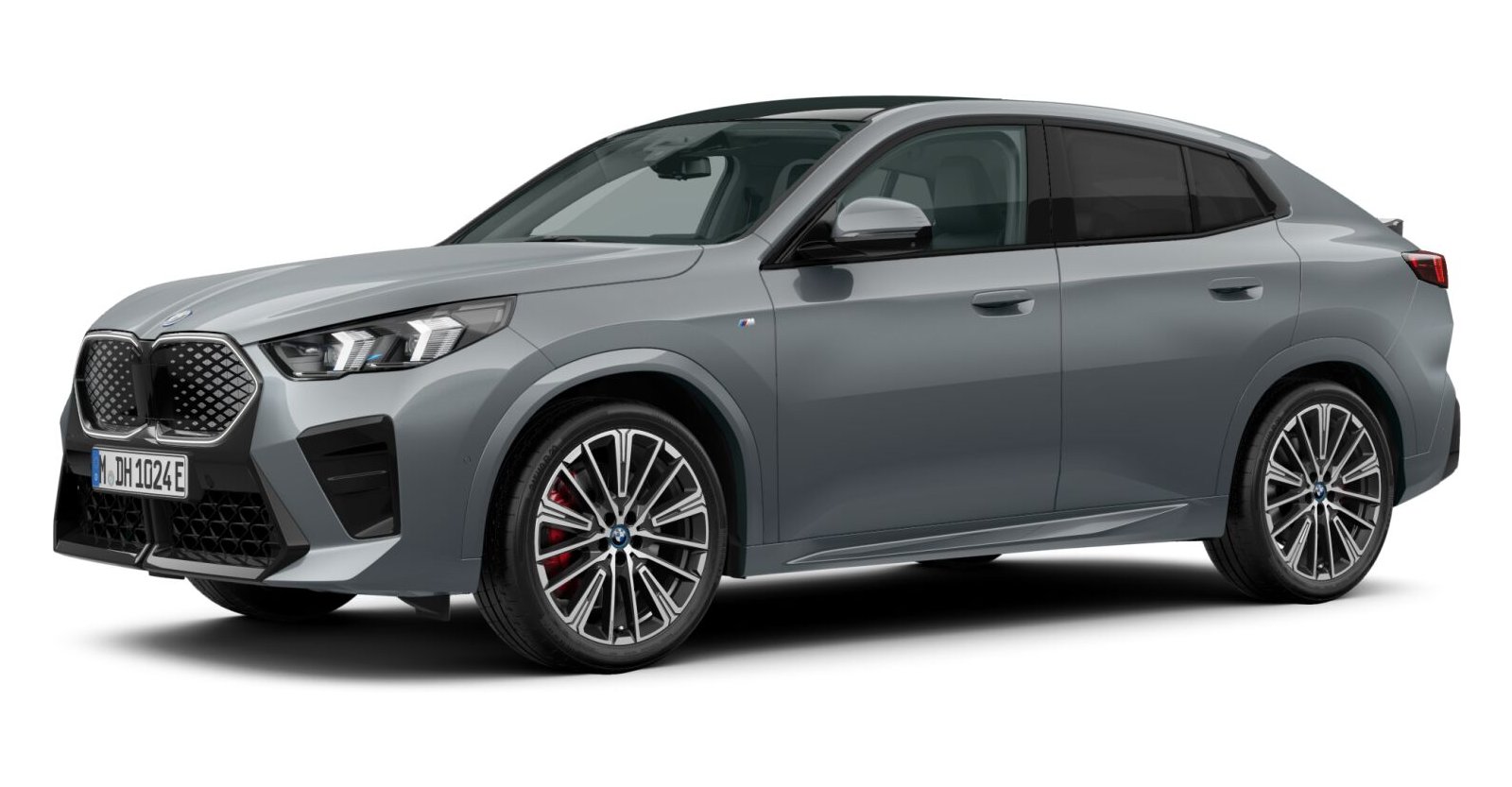 BMW iX2 xDrive30 in Grau von vorne