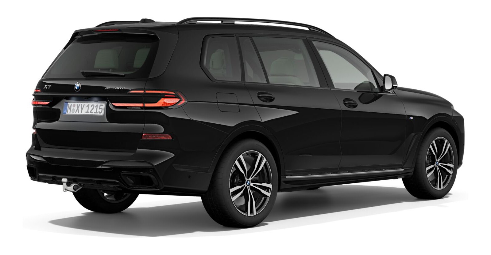 BMW BMW X in Schwarz von hinten BMW BMW X in Schwarz von hinten