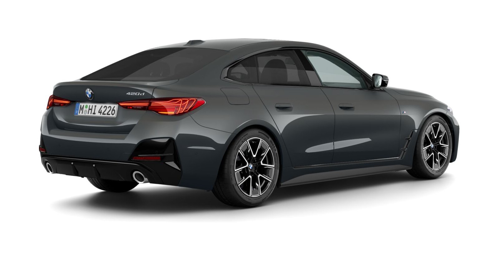 BMW BMW 4er in Grau von hinten BMW BMW 4er in Grau von hinten