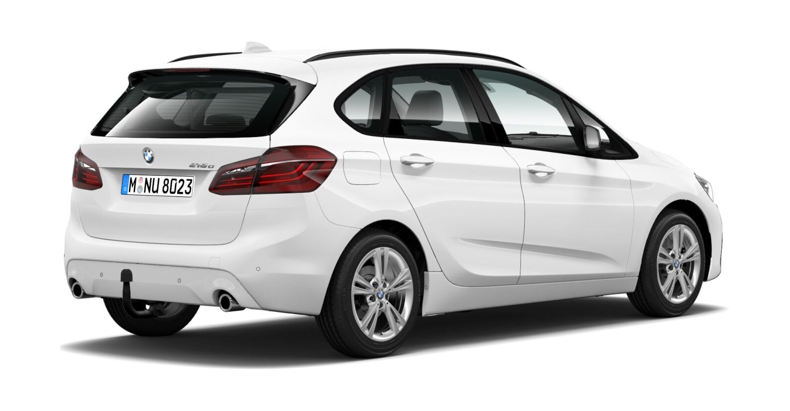 BMW BMW 2er in Weiß von hinten BMW BMW 2er in Weiß von hinten