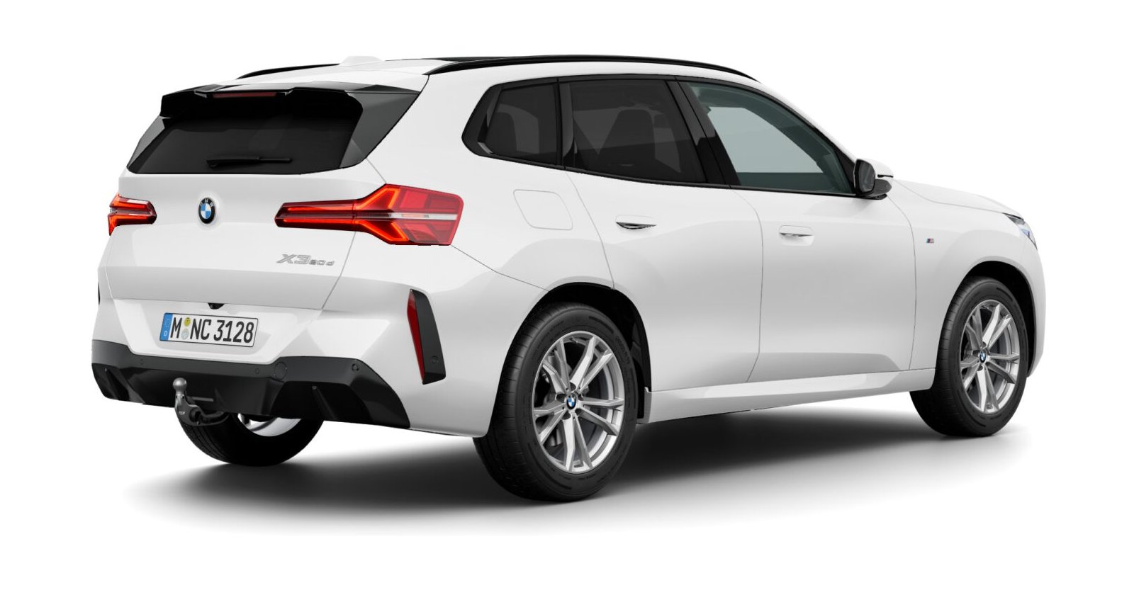 BMW BMW X in Weiß von hinten BMW BMW X in Weiß von hinten